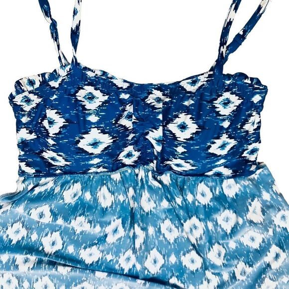 Nottinbianche Bandeau Ikat Boho Pattern Mini Dress - Picture 7 of 12